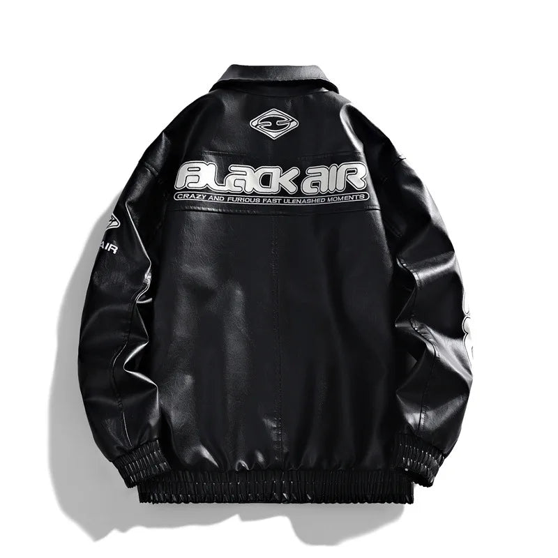 Men's 2026 Spring/Summer Men's Leather Jacket Coat New Trend Brand Motorcycle Suit High-Quality PU Coat Asian Sizes