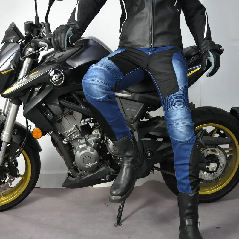 2024 New PK719 Upgrade Model Motorcycle Summer Riding Jeans With Breathable Net Knight CECertification Equipment Anti-fall Pants