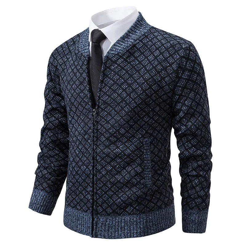 LEGIBLE 2025 Men's Sweaters Autumn Winter Wool Zipper Cardigan Sweaters Man Casual Knitwear Sweatercoat Male