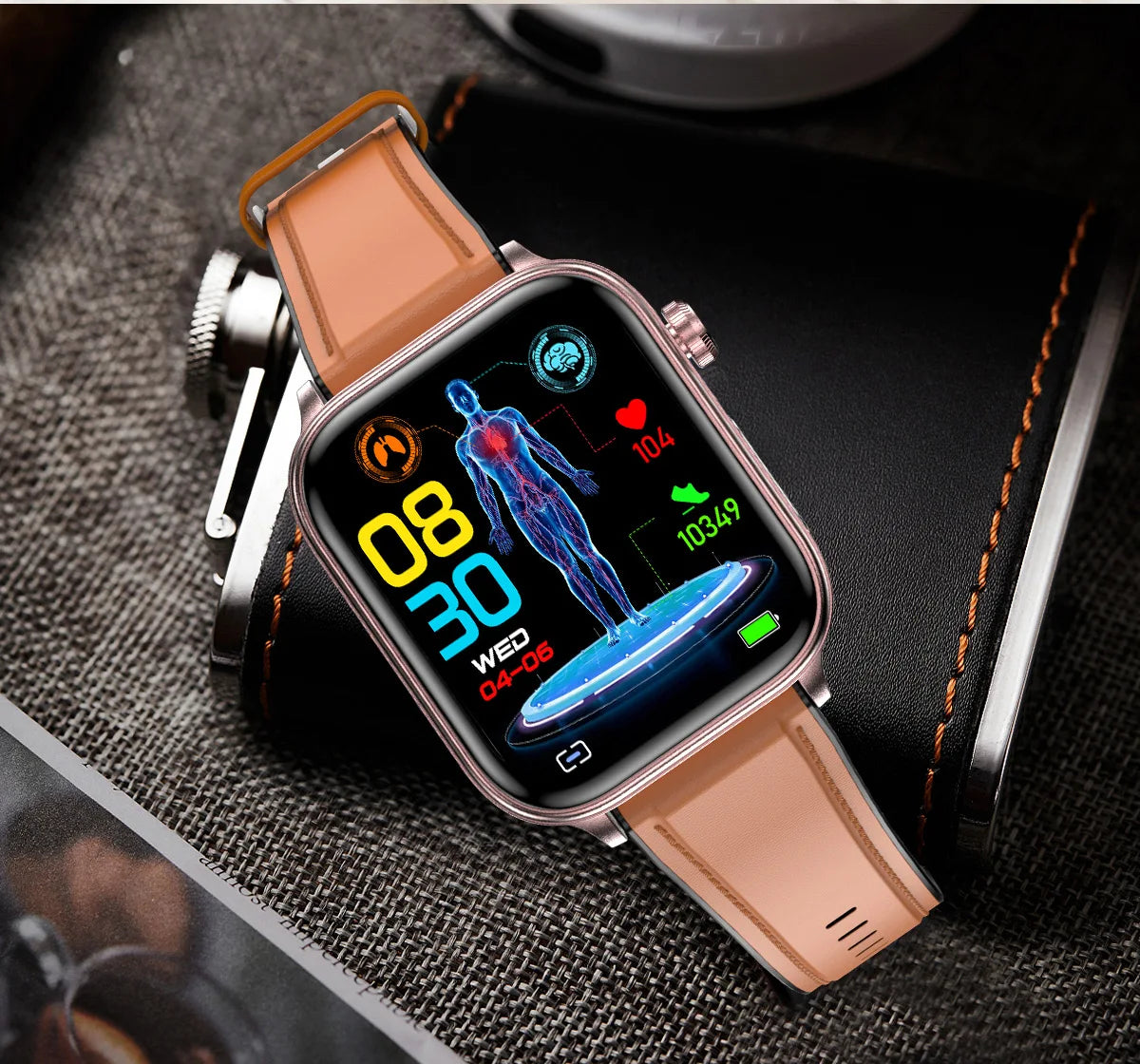 2025 New For XIAOM1 ECG+PPG Blood Fat Uric Acid Health Smartwatch Men Women Heart Rate Blood Pressure Bluetooth Call Smart Watch