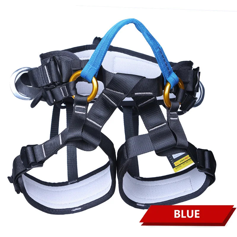 XINDA Camping Outdoor Hiking Rock Climbing Half Body Waist Support Safety Belt Climbing tree Harness Aerial Sports Equipment