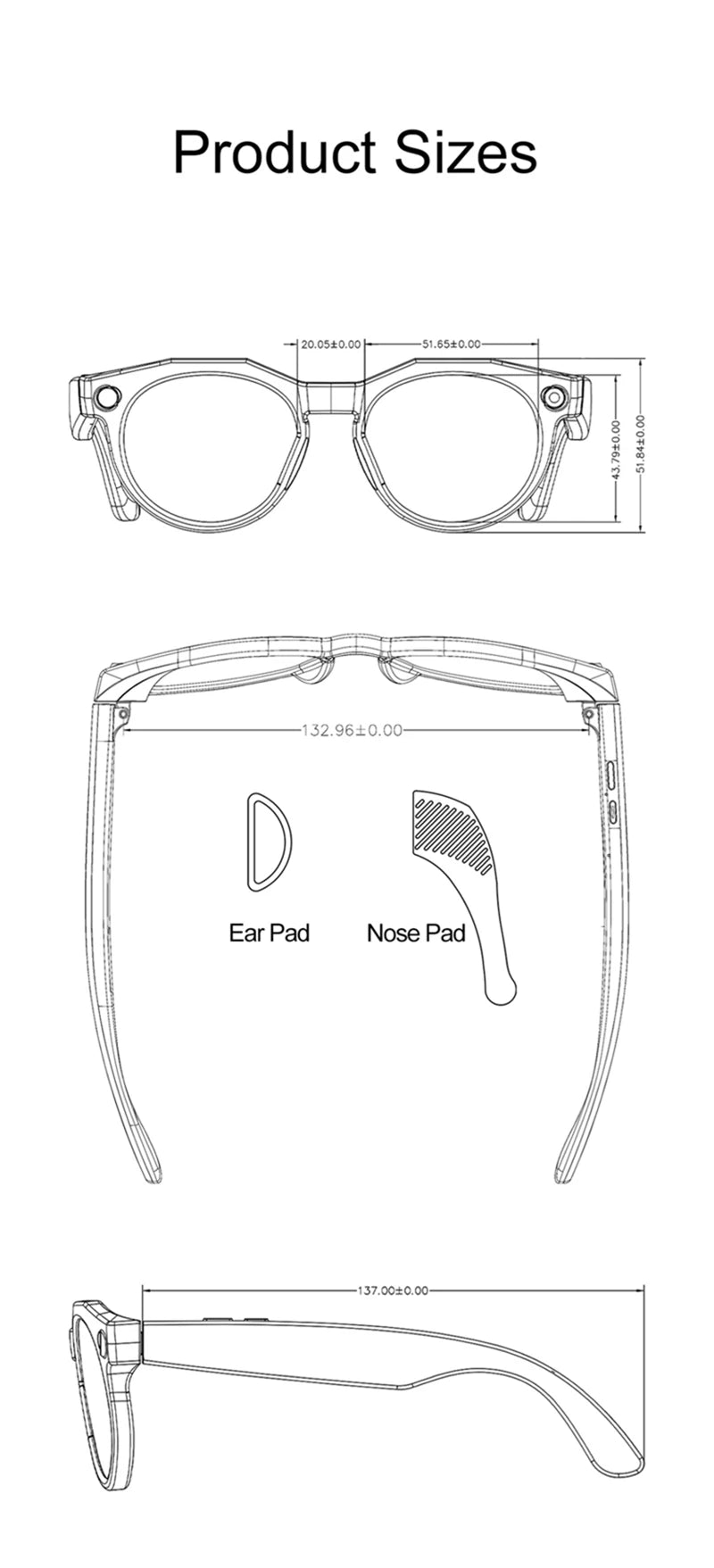 Lenovo 8K HD Smart Glasses Bluetooth music listening Voice Assistant Control 800MP Camera Bluetooth Call Translation Sunglasses