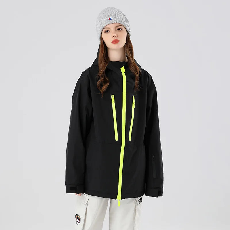 SEARIPE Winter Men Women Hooded Ski Jacket Waterproof Breathable Warm Snowboarding Coats Male And Female Outdoor Skiing Tops