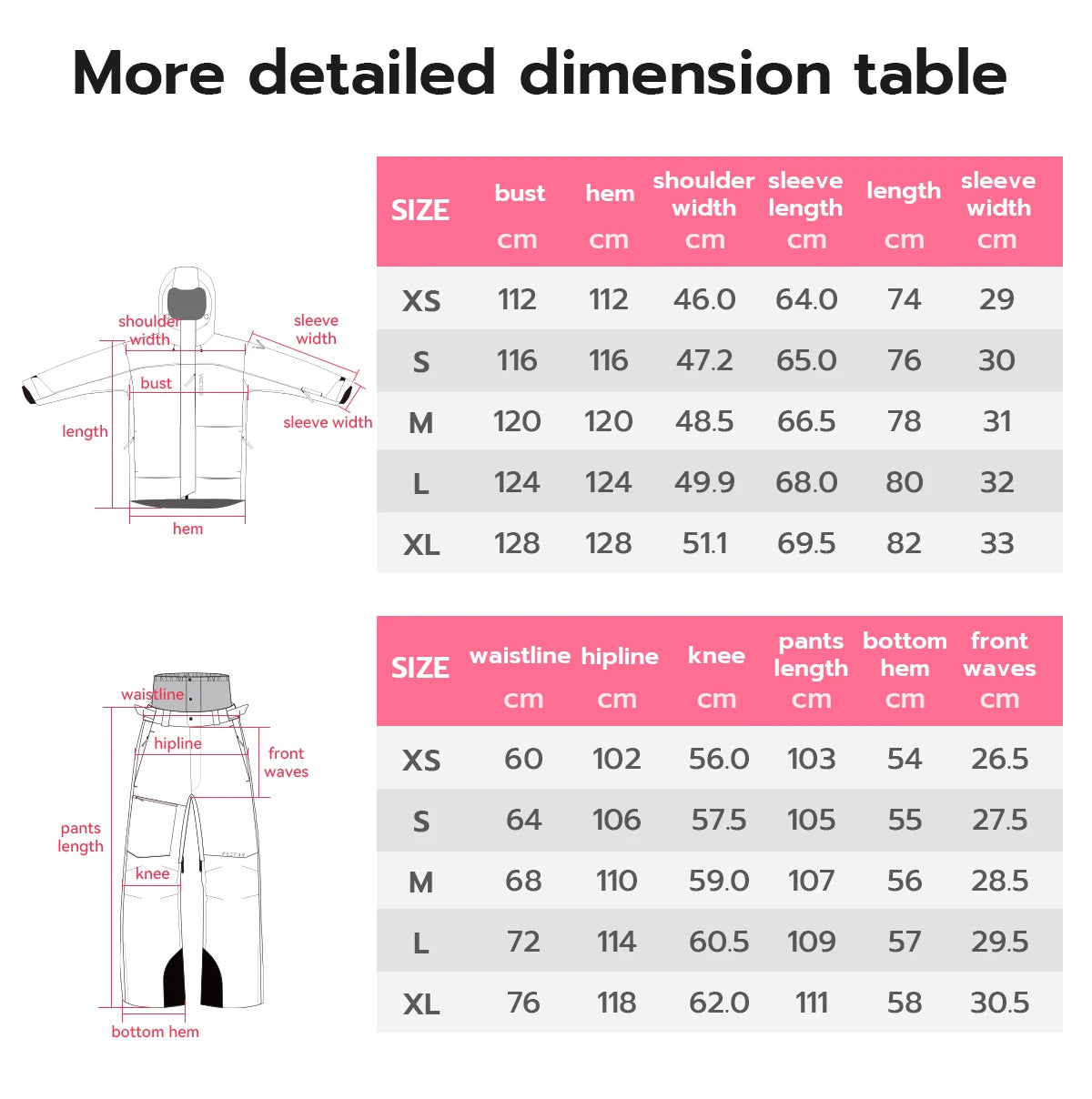VECTOR Men Women 3L Cotton Ski Jacket Ski Pants Warm Windproof Winter Overalls Waterproof Outdoor Sports Clothing Snowboard