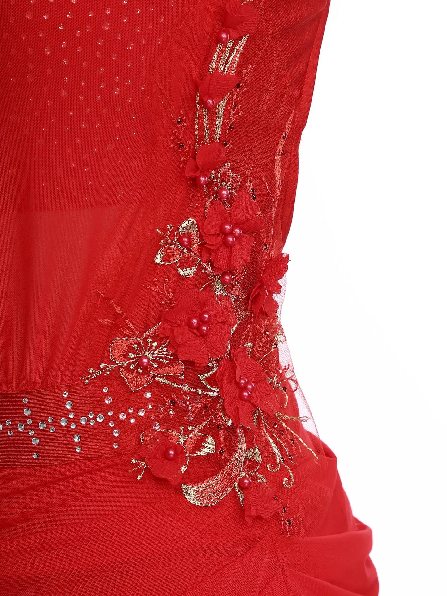 Women Lyrical Dance Dress Ballet Figure Skating Gymnastics Stage Performance Costume Sleeveless Rhinestones Applique Leotards