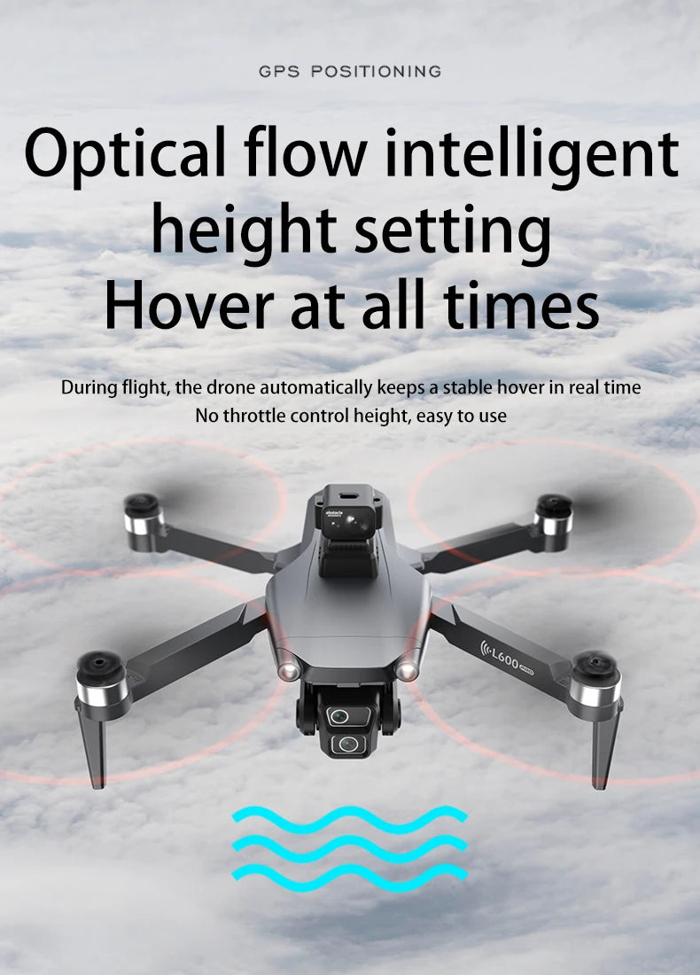 L600-1/L600 PRO MAX Remote control drone with screen Dual camera 4K Professional dron with camera GPS FPV quadcopter 3KM flight