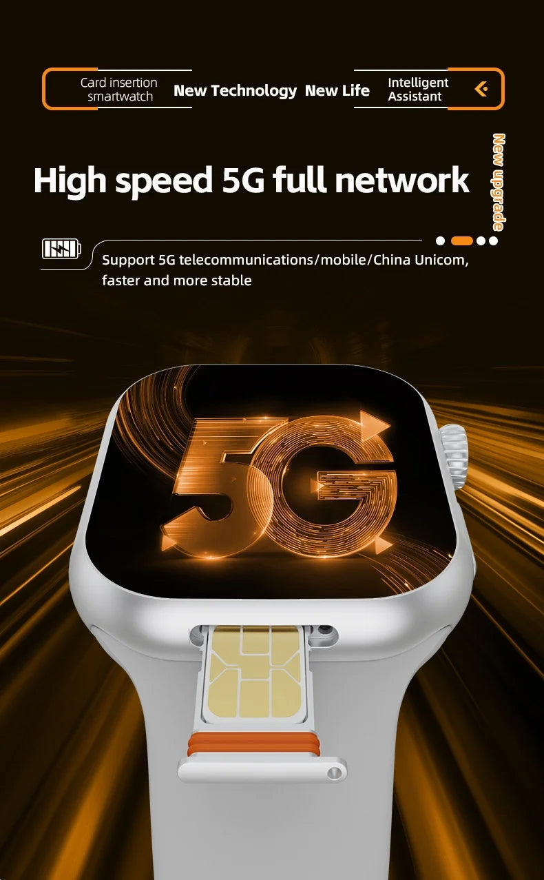 VP39 5G Smartwatch S11 Plus 5G LTE Android 12.0 Smart Watch With 190° Rotating Camera GPS WIFI Compass Play Store Sim Card Slot