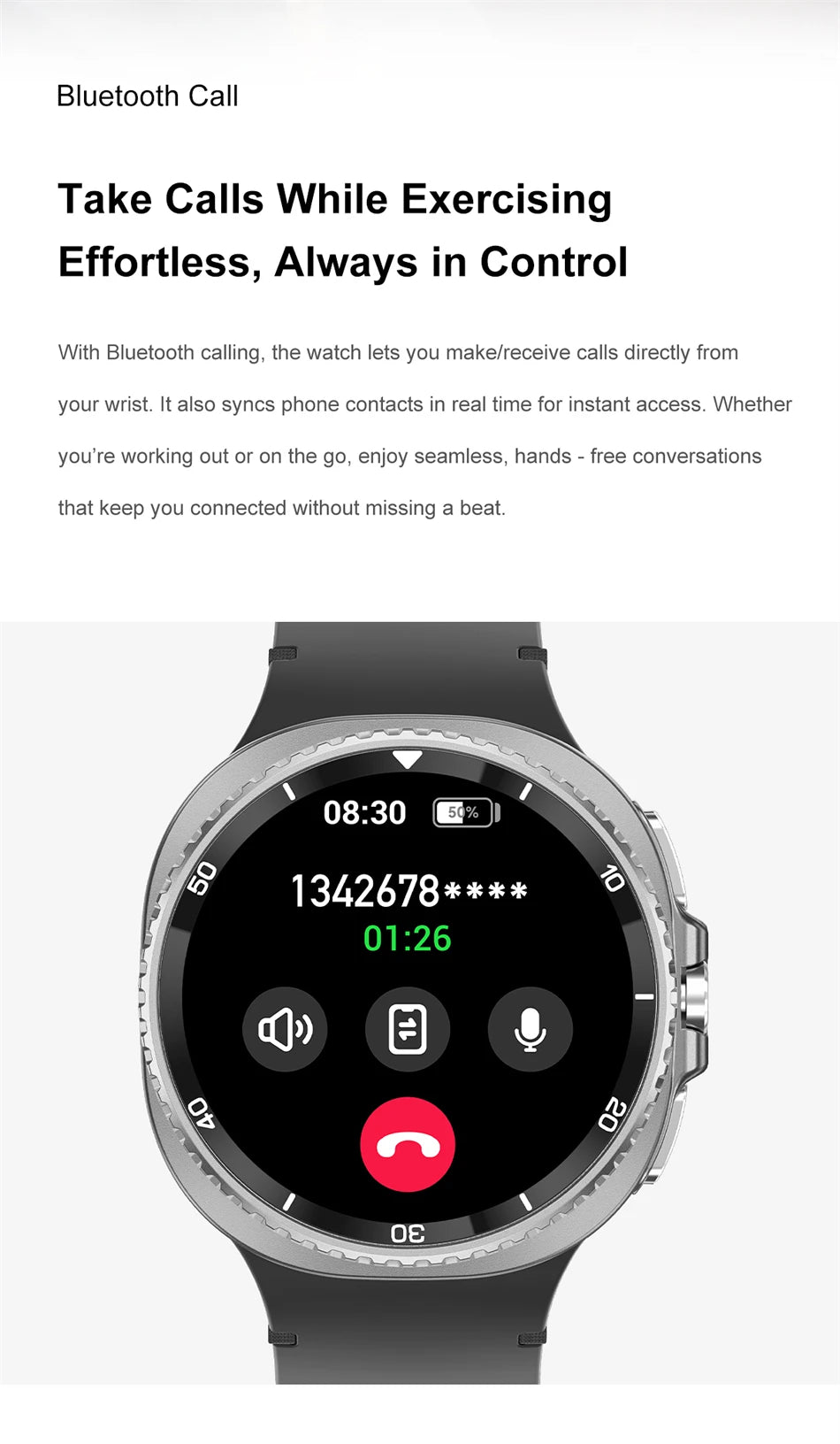 2025 New For Galaxy Watch 8 Classic Smart Watch Men  GPS NFC Bluetooth call 47mm AMOLED Fitness Sport Tracker Health Smart Watch