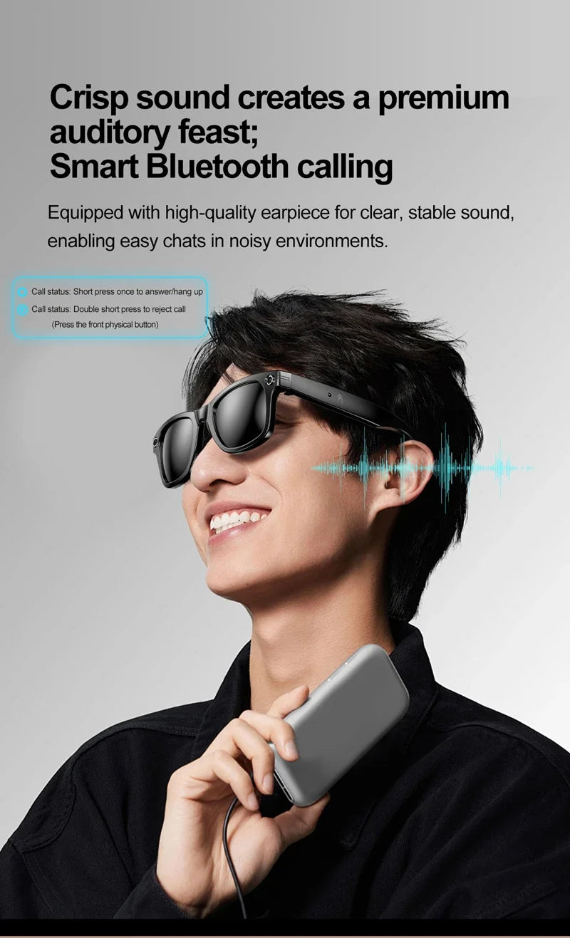 OnePlus AI Smart Glasses Photo Sense Camera Bluetooth Music Call Intelligent Recording Ip65 Waterproof Bluetooth Glasses New