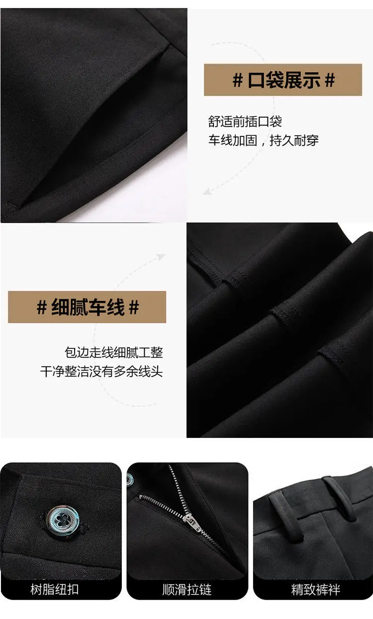 10XL Oversize Men Business Pants Winter Men's Trousers Man Casual Formal Tailoring Clothes Social Suit Clothing Slacks PantsMens