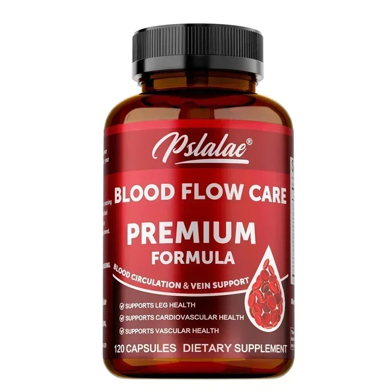 Blood Flow Care Capsules - Promotes Heart Health and Blood Circulation, Improves Varicose Veins, and Relieves Discomfort