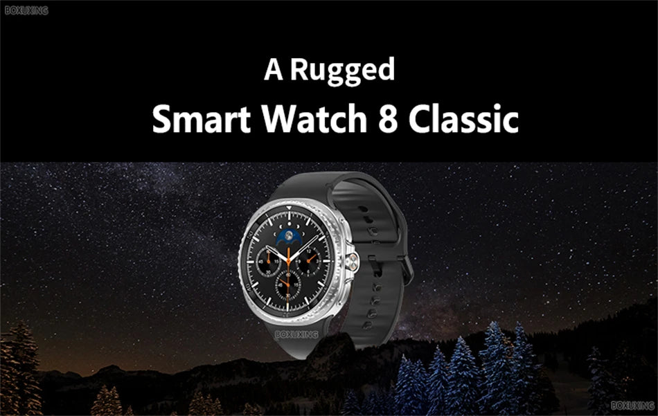 2025 New For Galaxy Watch 8 Classic Smart Watch Men  GPS NFC Bluetooth call 47mm AMOLED Fitness Sport Tracker Health Smart Watch