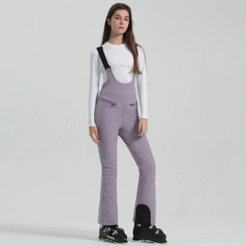 Winter New Skiing Pants 2025 Female Slim Snow Trousers Women Sport Windproof Ski Overalls Outdoor Mountain Snowboard Jumpsuits