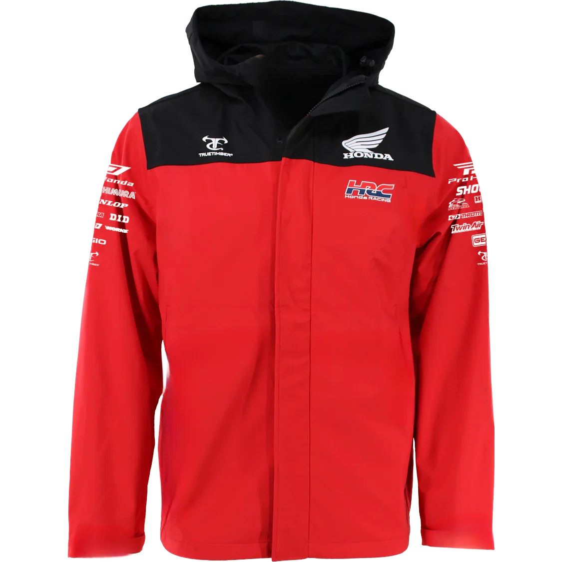Honda TrueTimber Red and Black Lightweight Wind Jacket Men's and Women's HRC Outdoor Cycling Clothing HONDA MOTO Motorcycle Jack