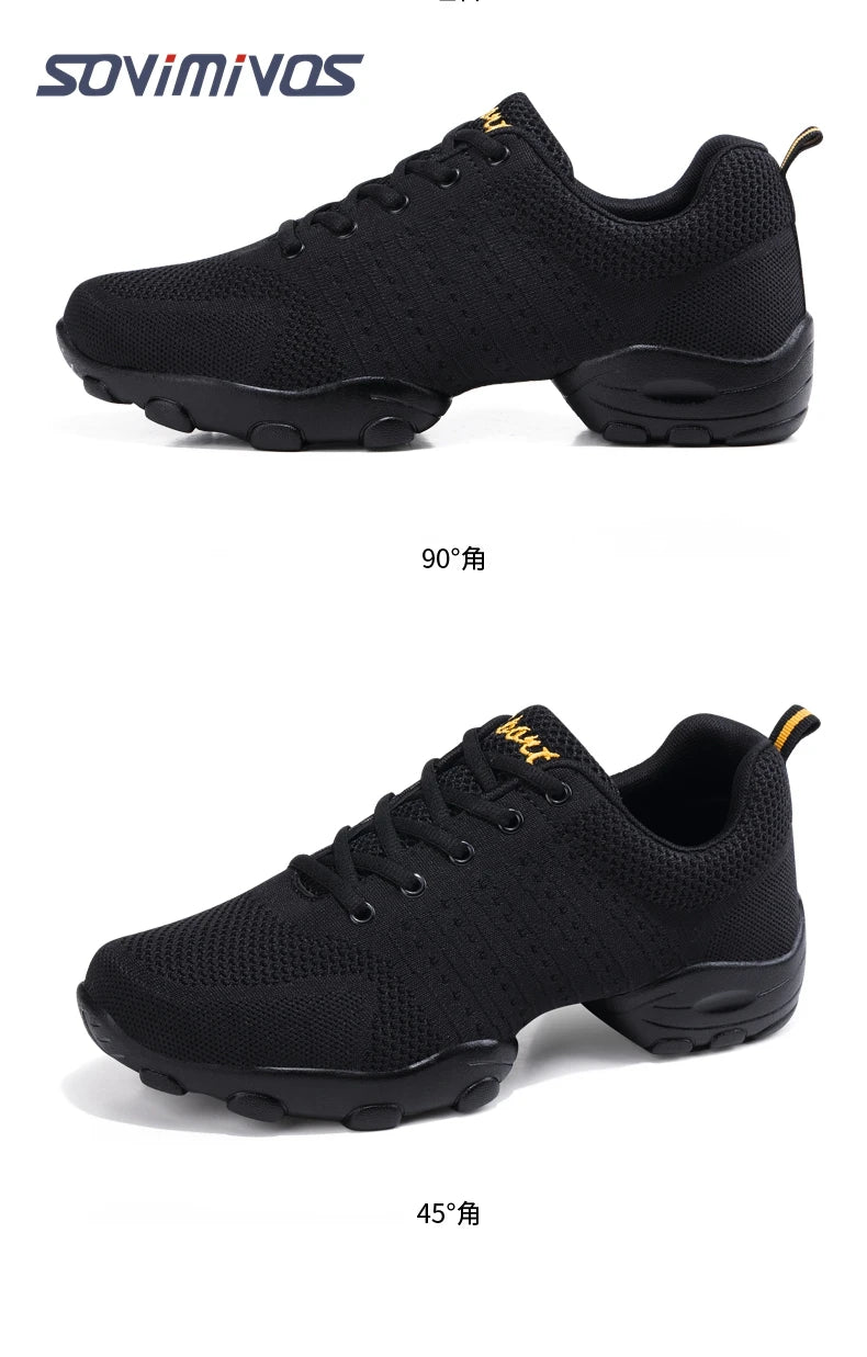 New Coming Dance Sneakers Jazz Shoes Dancing Modern Footwear Belly Contemporary Gym Dancers Leisure Sports Men Women Child Adult