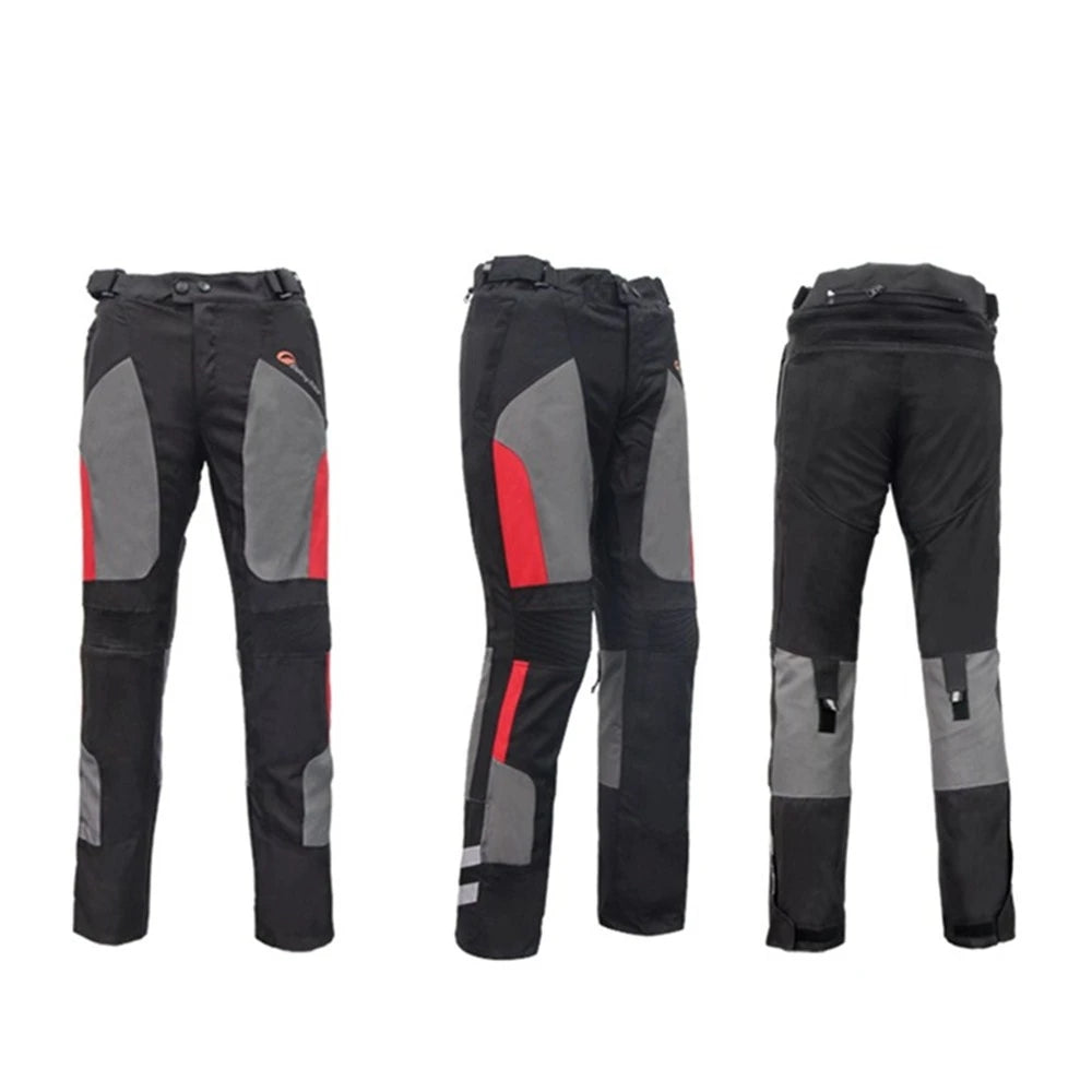Motorcycle Pants Summer Breathable Winter Warm Motorbike Riding Protective Waterproof Trousers with free Liner and Kneepads HP12