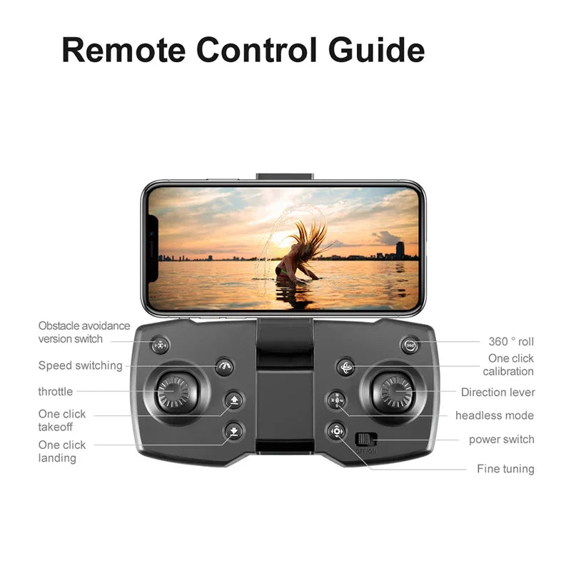 2026New V88 8K Professional Aerial Dual-Camera Omnidirectional Obstacle Avoidance Mini Drone GPS Folding Quadcopter 10km Toys