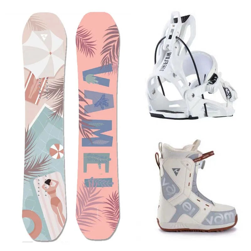 Adjustable Black Snowboard Aluminum Snowboard and Bundle Men's Bundle Snowboard Bundle