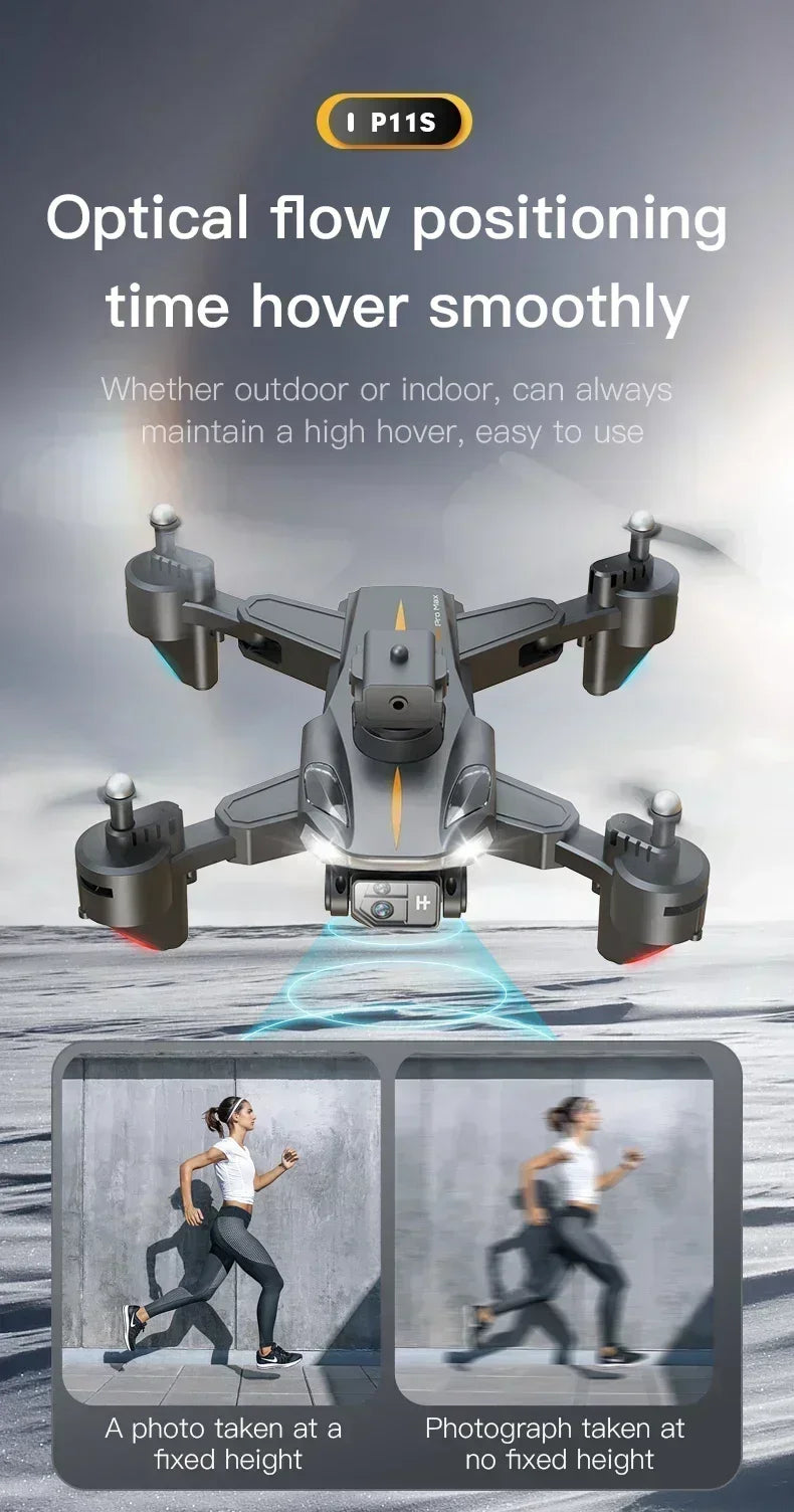 New P11 Max GPS Drone 8K HD 5G Professional Aerial Photography Dual Camera Obstacle Avoidanc Brushless Quadrotor 20000M 2026