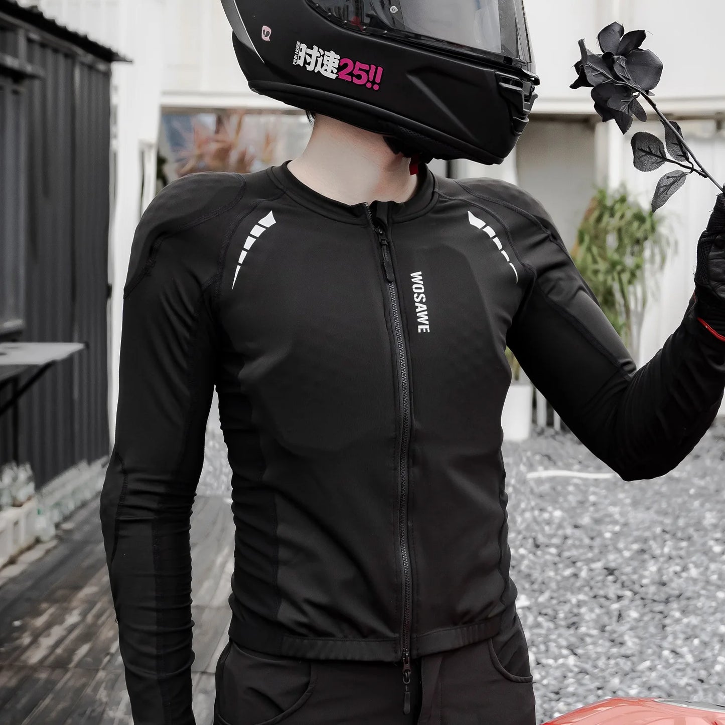 WOSAWE Motorcycle Jacket Men Women Full Body Armor Protection Jacket Motocross Racing Clothing Suit Moto Riding Protector Jacket