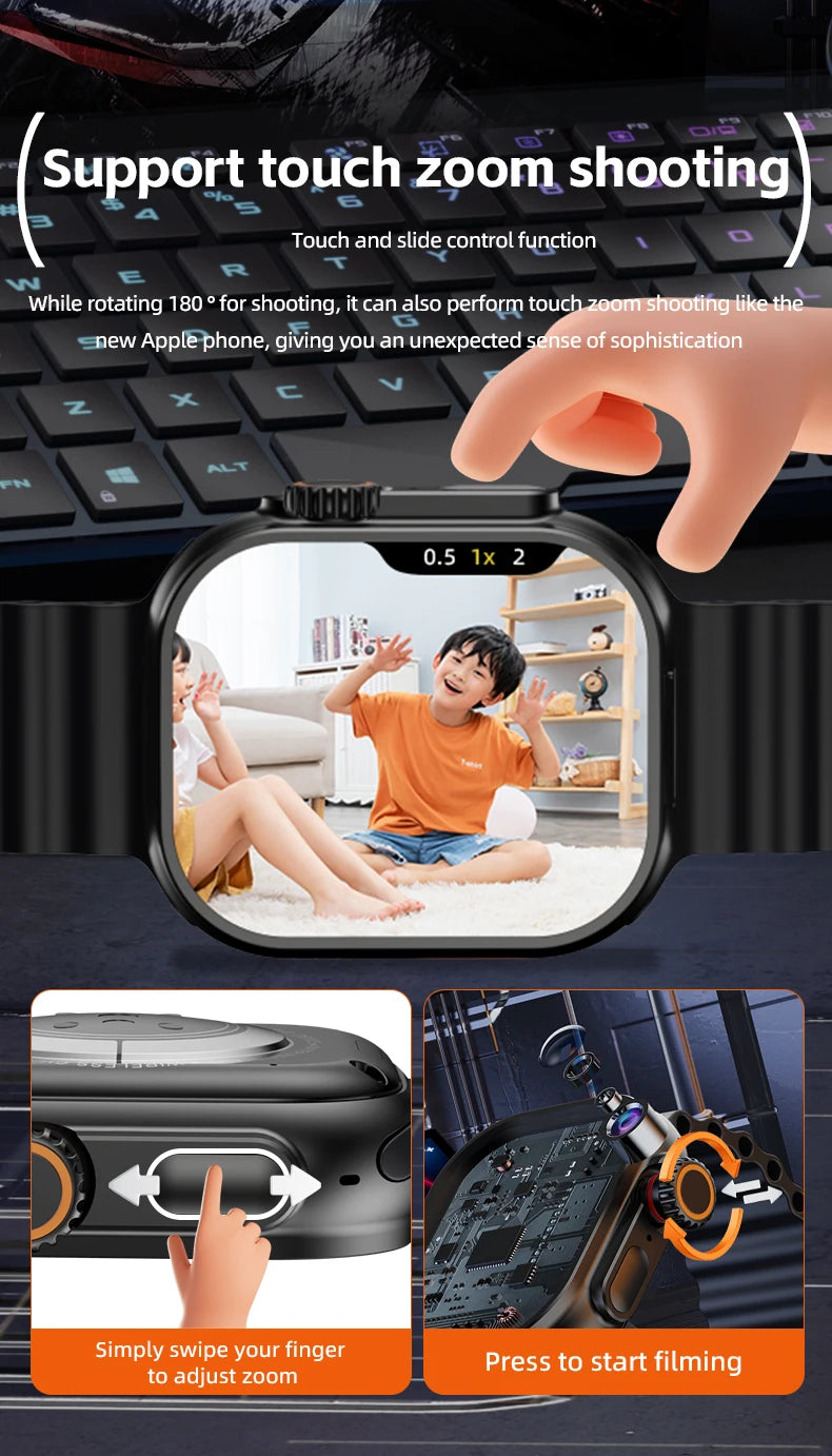 S11 Ultra Smart Watch 2.26 inch Amoled 490*580 Smartwatch With 4G 5G LTE Sim Card Touch encoder GPS precise position 2000Mah