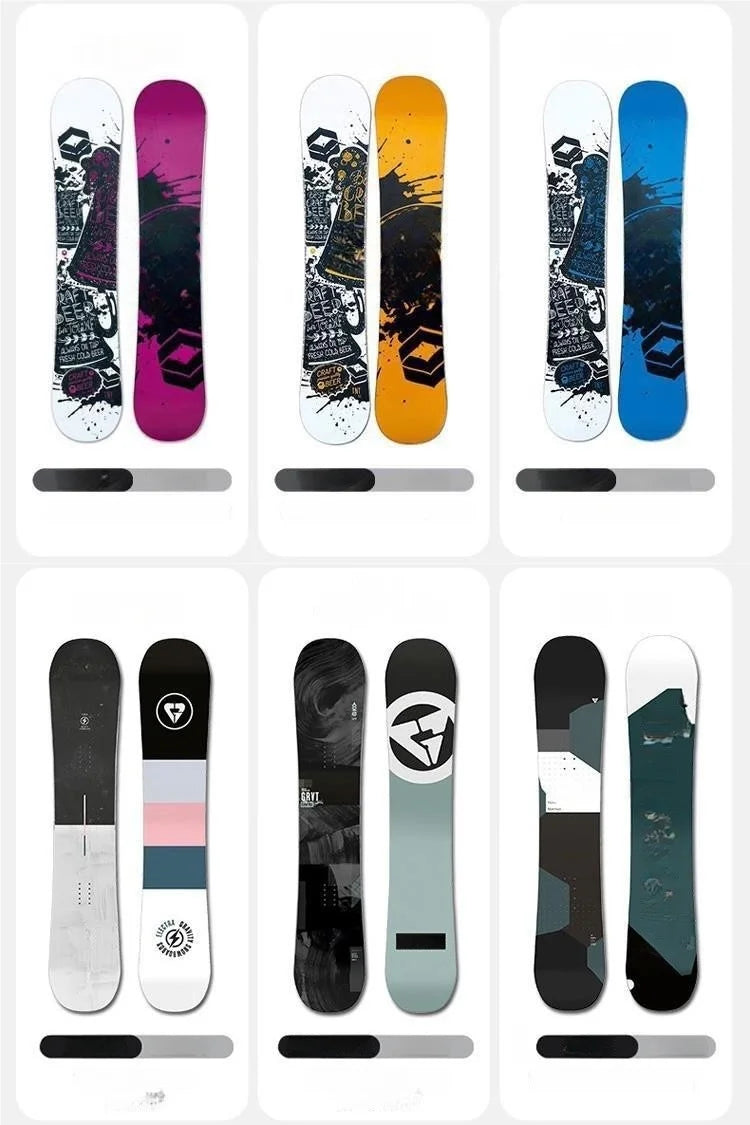 Premium Wood Core Snowboards - Customizable All-Mountain  Boards For Adults & Youth Profile Two-Piece Wear Carbon