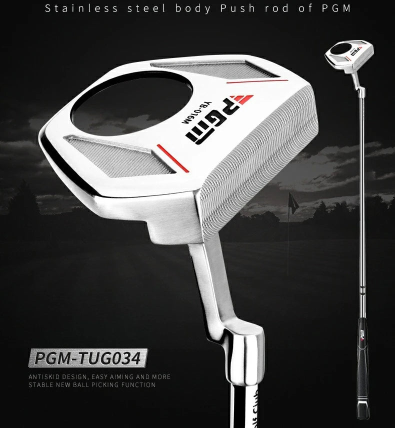 PGM Golf Clubs Men's Putter Low Center Of Gravity With Ball Picking Function Aiming Line Putters TUG034