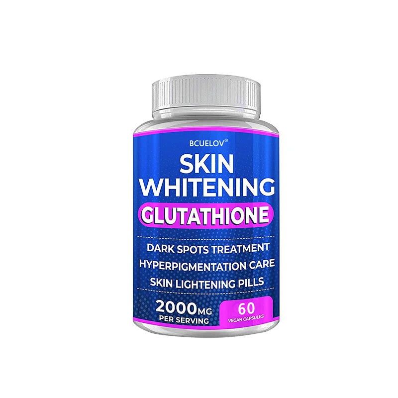 Turmeric Bearberry Vitamin Glutathione Skin Whitening Pills - 2000 mg - Offsets free radicals and reduces oxidative stress