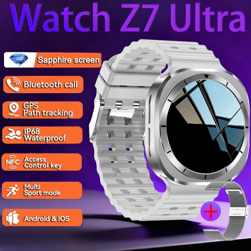 2026 New Watch 7 Ultra Smart Watch Men 3D Display Sport SmartWatch GPS NFC Compass Blood oxygen Smartwatch Women For Android IOS