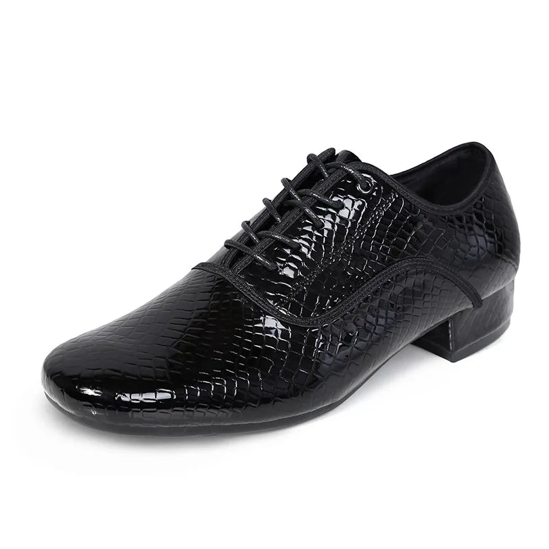 XIHAHA New Fashion Style Men's Latin Dance Shoes Leather Ballroom Tango Male Latin Dancing Shoe for Man Boy Sneaker Jazz Shoes