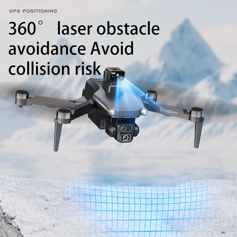L600-1/L600 PRO MAX Remote control drone with screen Dual camera 4K Professional dron with camera GPS FPV quadcopter 3KM flight