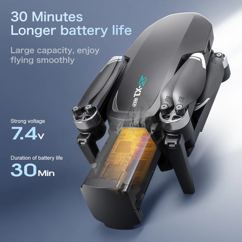 For Xiaomi GPS S-X1 Drone Three-axis gimbal 8K Professional HD Camera WIFI 5G Brushless FPV Obstacle Avoidance Quadcopter Dron