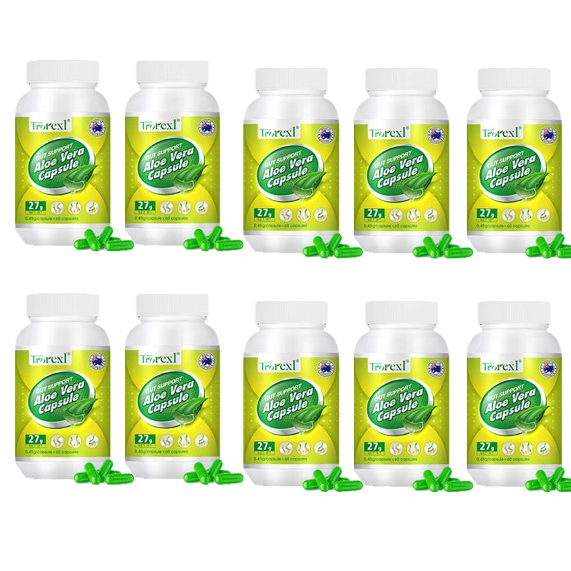 Weight Loss Slimming Products for Men & Women Aloe Vera Appetite Reduction Vegan Capsules