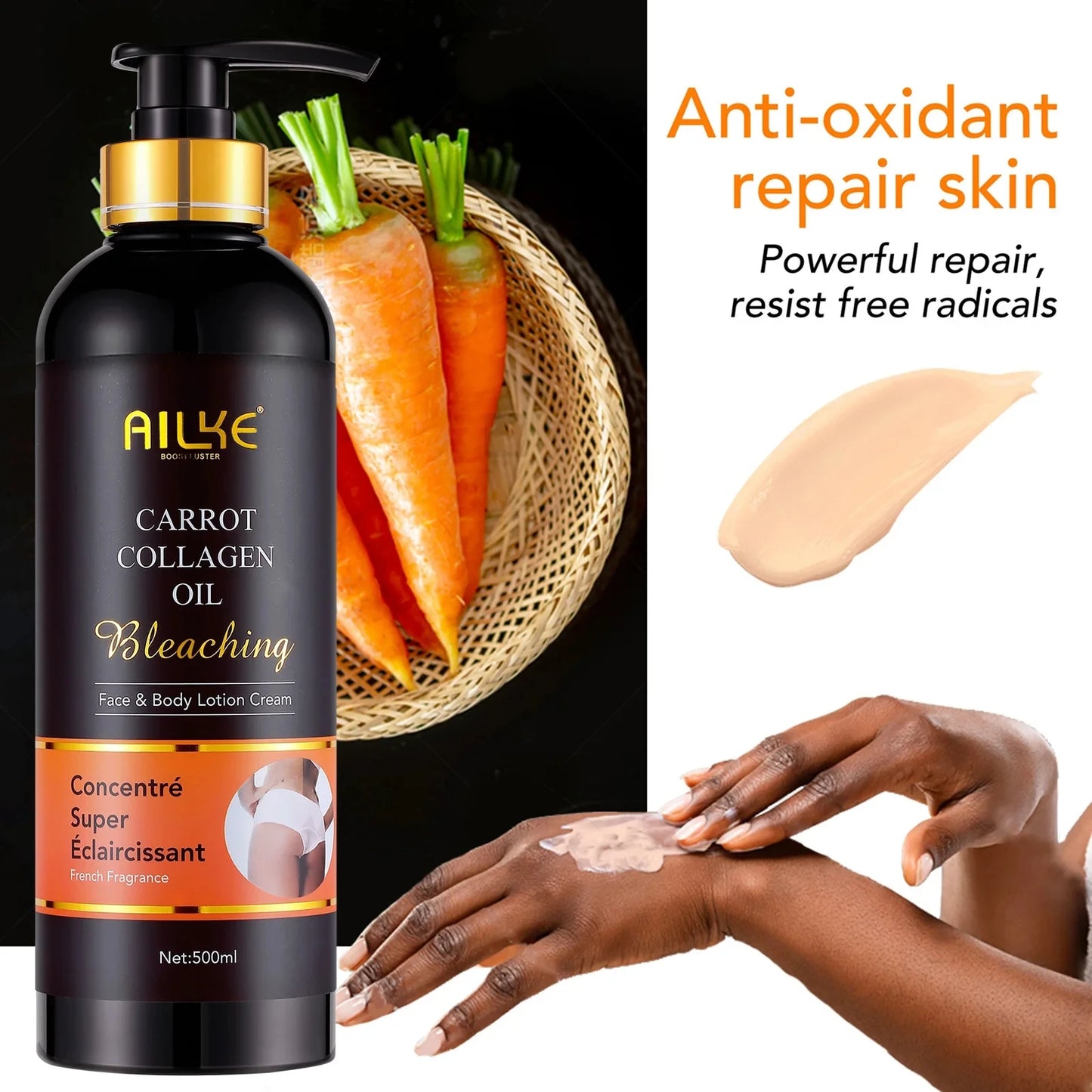 AILKE Collagen Whitening Set For All Skin Types, Lightening, Reduce Dark Spots, Freckles, Hyperpigmentation, Even Skin Tone
