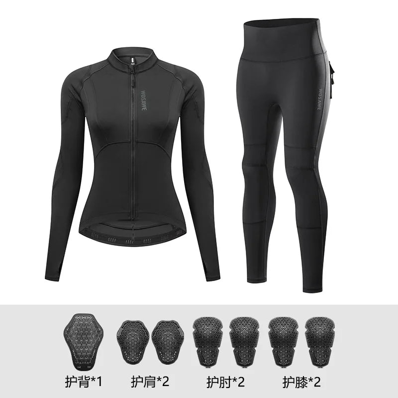 WOSAWE Women Motorcycle Jacket CE Approved Motorcycle Body Armor Summer Downhill Motorbike Protection Moto Racing Clothing