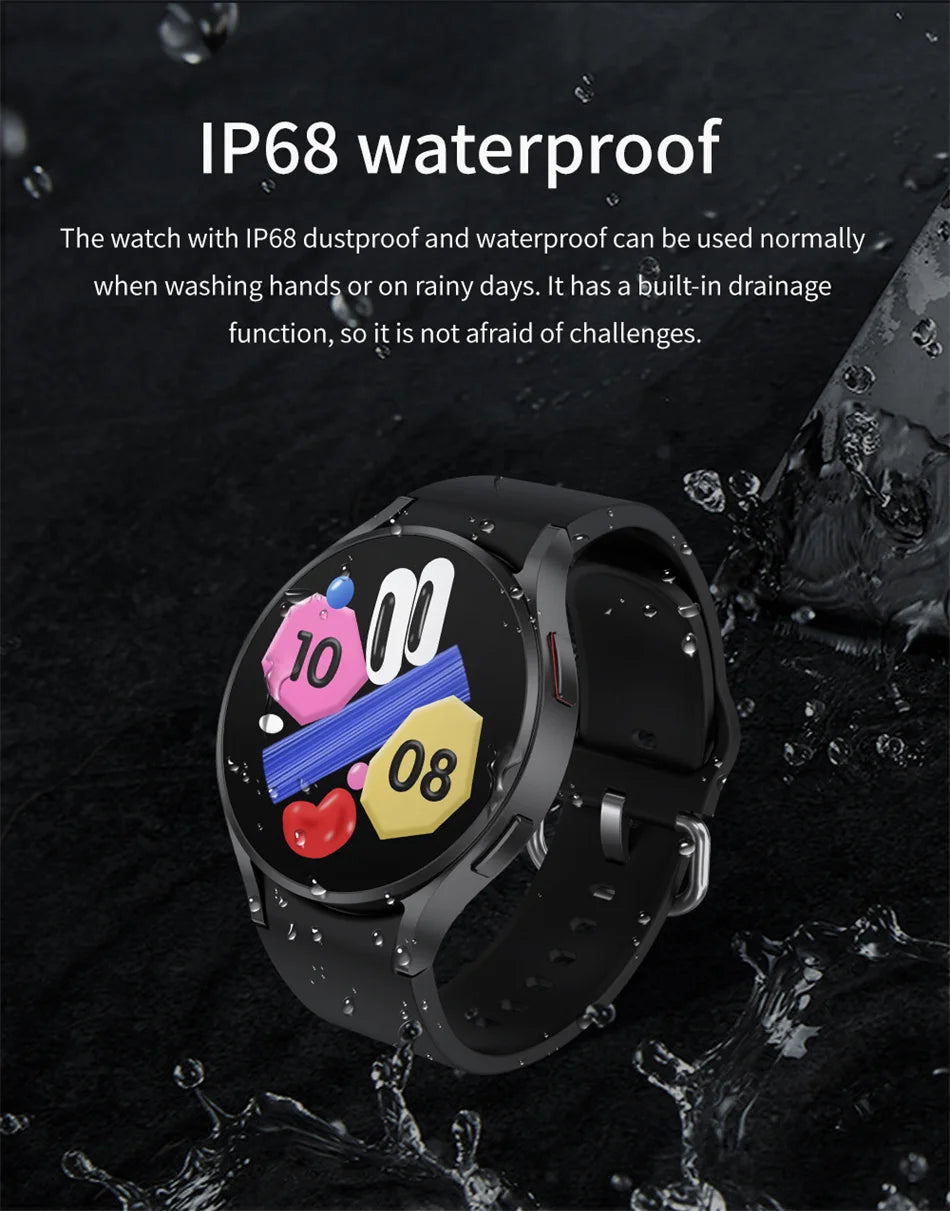 2025 New Bluetooth Call Smart Watch 6 Classic Men AMOLED HD Screen AI Voice Assistant Bluetooth Call NFC GPS Smartwatch Women