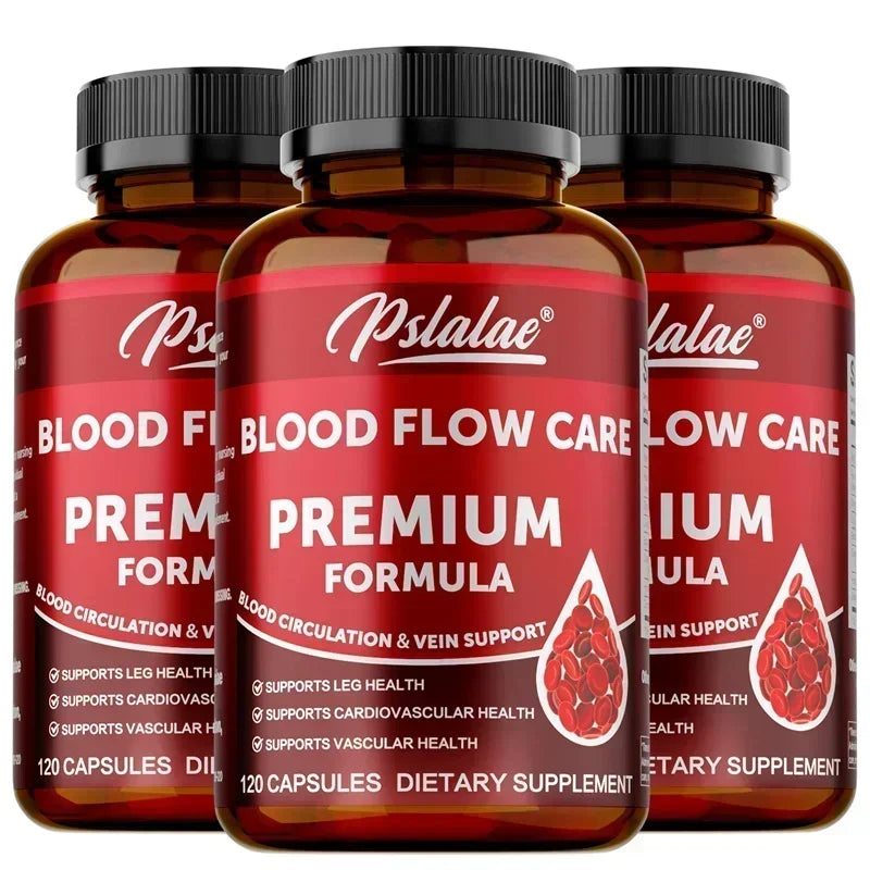 Blood Flow Care Capsules - Promotes Heart Health and Blood Circulation, Improves Varicose Veins, and Relieves Discomfort