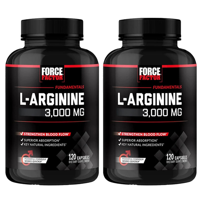 L-Arginine 3000MG - Helps Strengthen Muscles, Promote Blood Flow and Nutrient Delivery, and Improve Athletic Performance