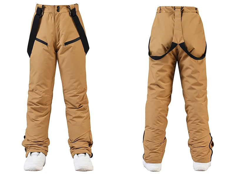Winter Unisex Ski Pants Windproof Waterproof Snowboard Wear Outdoor Warm Snow Sports Pants Men Women Skiing Trousers