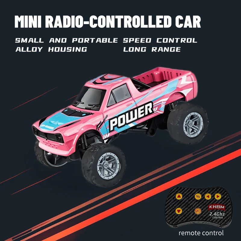 New RC Car MINI Alloy 1/64 Remote Control Car Convenient to Carry 60 Minutes of Work Time Children's Gifts Electronic Toys