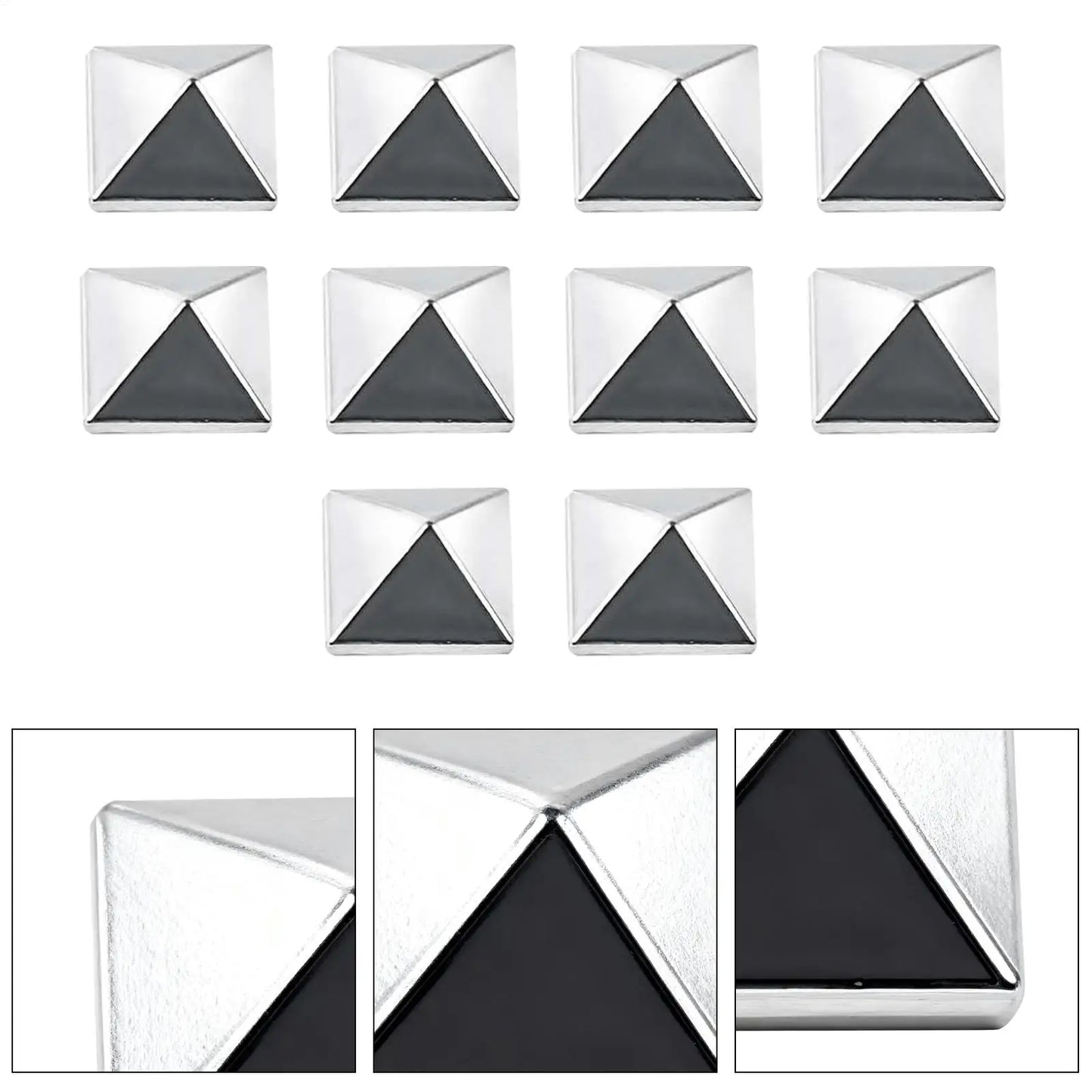 Snowboard Grip Pad 10 Pieces Snow Sport Equipment Pentagram Studs Snowboard Grip Pad for Women Men Adults Teens Beginners