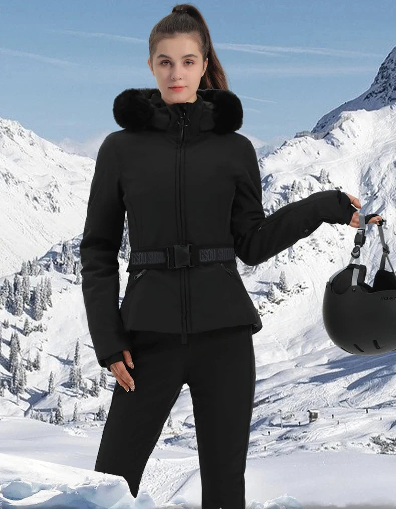 Snowboard Jackets 2025 Mountain Winter Hooded Woman Snow Jackets Outdoor Skiing Jacket Sports Outerwear Windproof Warm Tracksuit