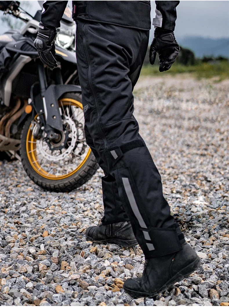 Motorcycle Riding Pants Quick Take Off Waterproof Windproof Thermal Protective Pants For Men And Women Winter Warm Racing Pants