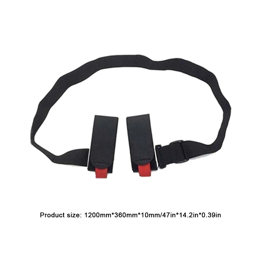 Nylon Skiing Pole Shoulder Hand Carrier Adjustable Lash Handle Straps Buck Hook Loop Protecting Black Nylon Ski Handle Strap Bag