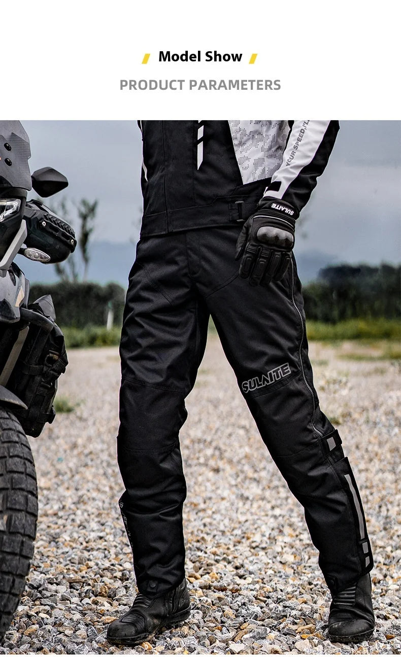 Motorcycle Riding Pants Quick Take Off Waterproof Windproof Thermal Protective Pants For Men And Women Winter Warm Racing Pants