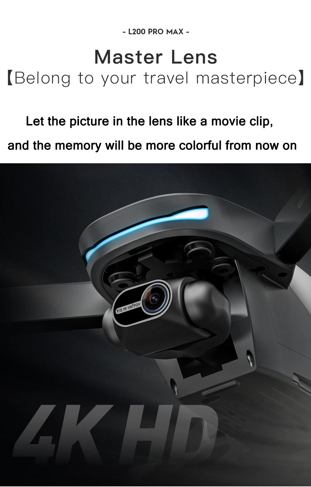 L200 PRO MAX Drone 4K Professional EIS Camera 2-Axis Gimbal 360° Obstacle Avoidance Brushless Motor GPS Quadcopter FPV RC Drones