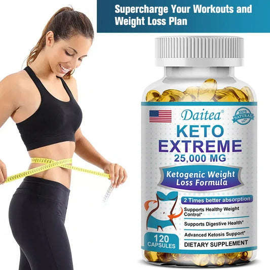 Daitea Ketone Supplement 25,000 mg - Weight Management, Fat Burning, Metabolism, Diet Control, Non-GMO, Gluten Free, No Rebound