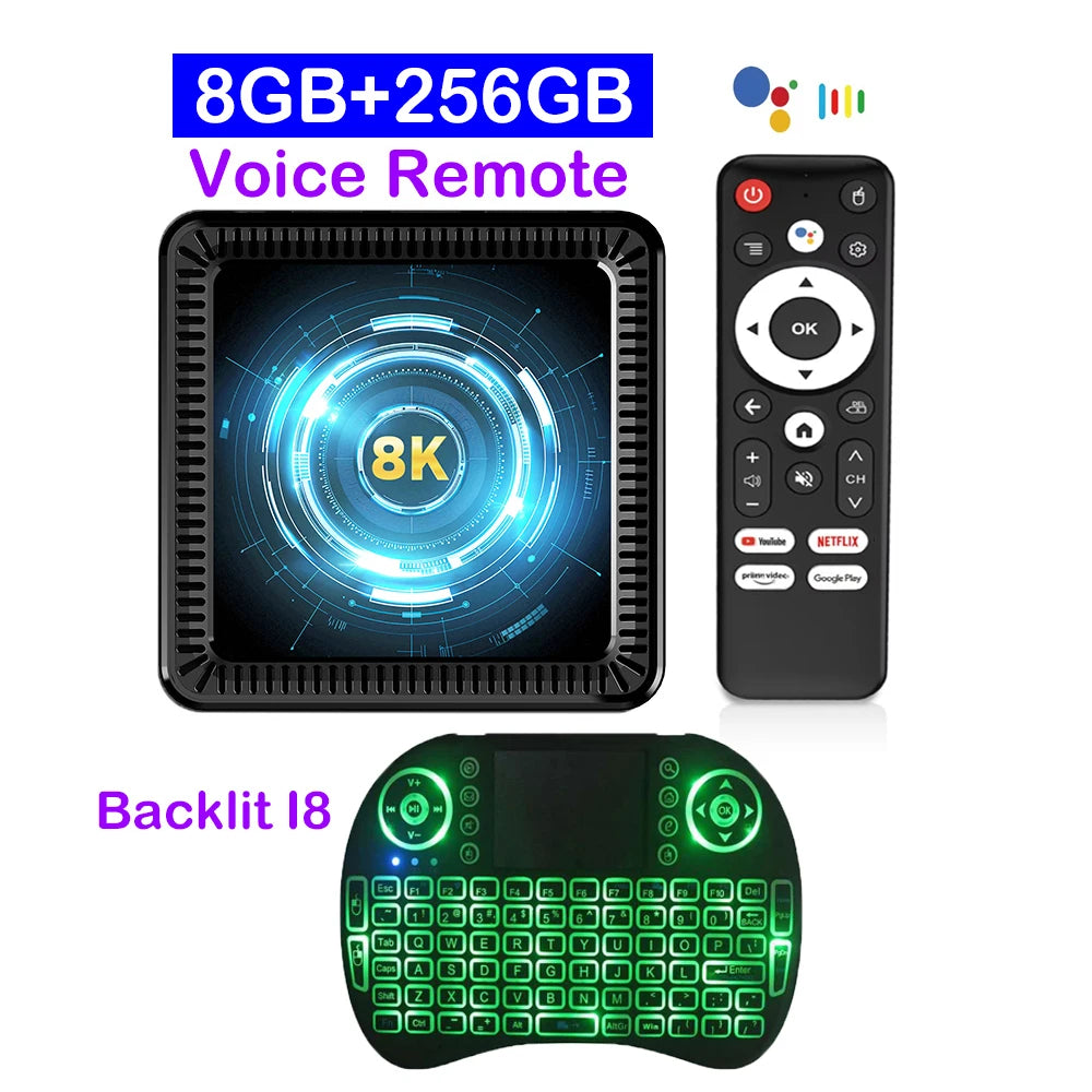 Q19 Smart TV Box Android 16 Allwinner H618 8GB 128GB 256GB Media Player Google Assistant BT6.0 Wifi 5G 8K Very Fast Set Top Box
