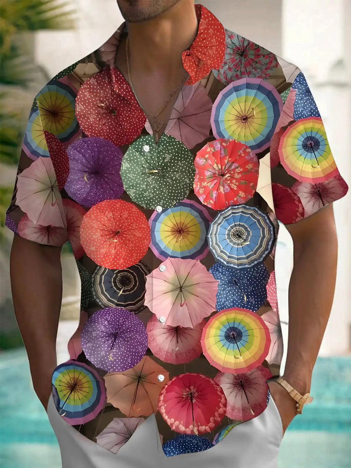 New Hawaii Spring/Summer Fashion Leisure Street Walk Tourist Beach Printed Full Open Short Sleeve Button Shirt, Quick Shipping