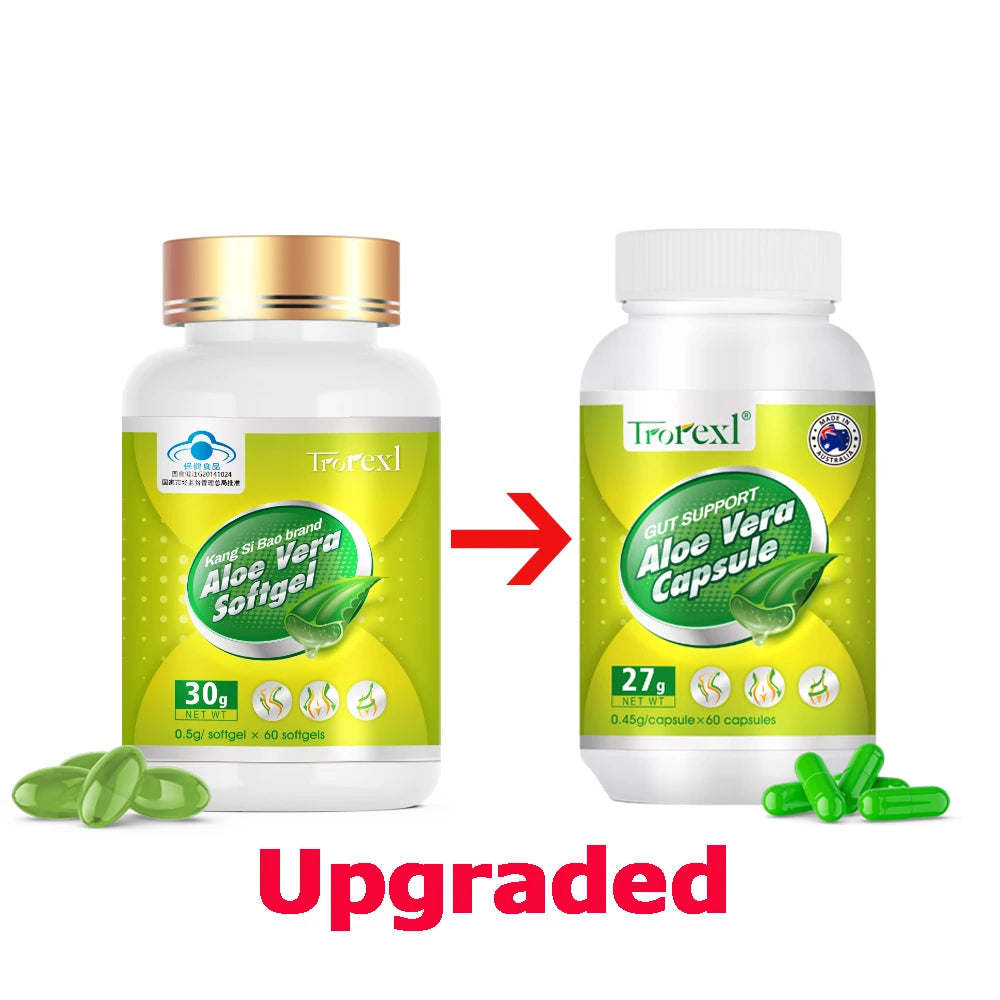 Weight Loss Slimming Products for Men & Women Aloe Vera Appetite Reduction Vegan Capsules